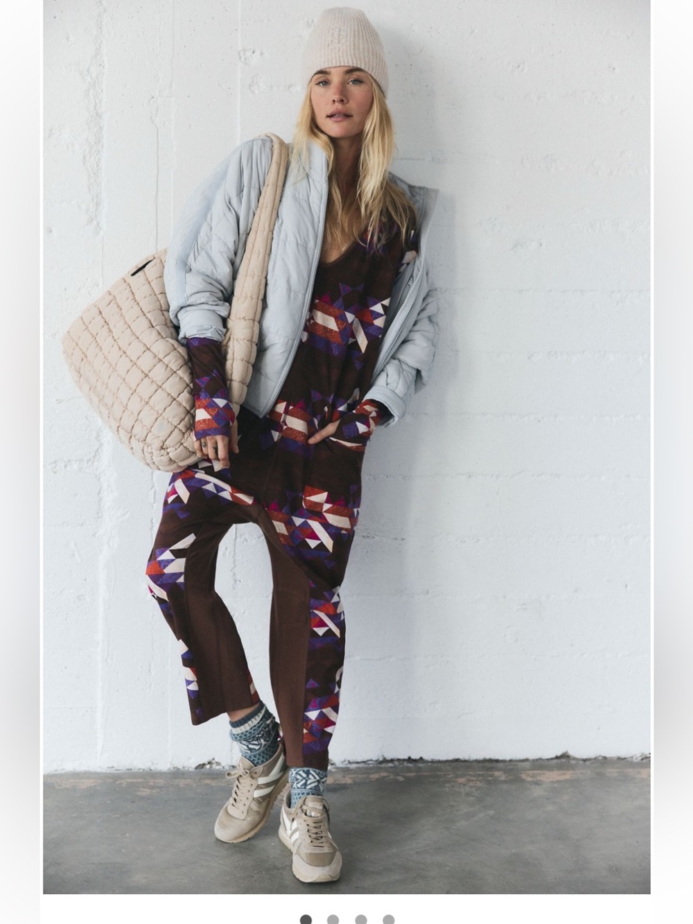 Free people hot shot long sleeve printed onesie size small nwot